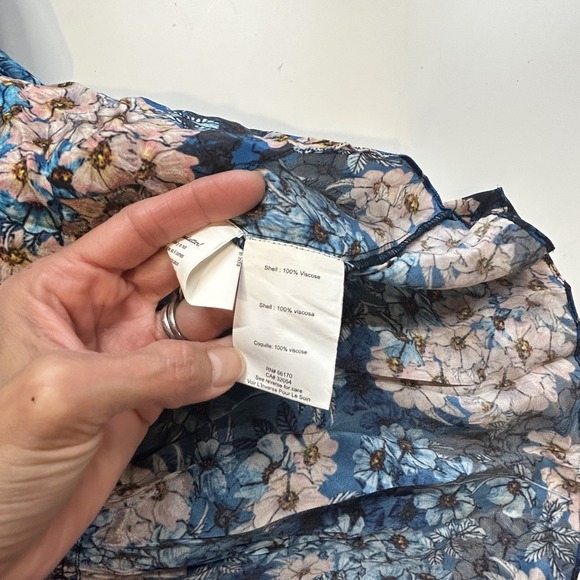 Anthropologie Bhanuni by Jyoti Colorful Tiered Floral Maxi Skirt SZ 2 Boho Silky - Picture 10 of 12